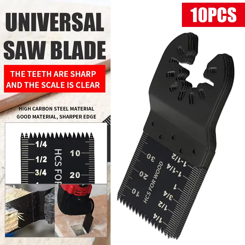 10Pcs 35/45/65mm Universal Saw Blade Multi Function HCS Oscillating Cutter Blades For Woodworking DIY Renovator Power Tools
10Pcs 35/45/65mm Universal Saw Blade Multi Function HCS Oscillating Cutter Blades For Woodworking DIY Renovator Power Tools