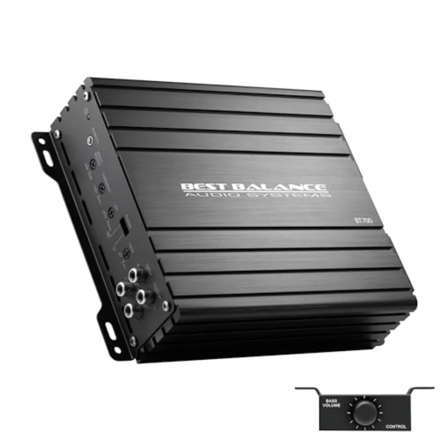 High-power subwoofer mono amplifier: 700W RMS, Class D digital, 1-ohm stable, black aluminum chassis, ultra-efficient thermal m
High-power subwoofer mono amplifier: 700W RMS, Class D digital, 1-ohm stable, black aluminum chassis, ultra-efficient thermal m