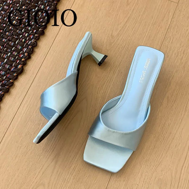 new Summer Square Head open toe High Heel Women's Slippers Silk Prom Shoes босоножки женские Heel Sandals Ladies Slippers 2026
new Summer Square Head open toe High Heel Women's Slippers Silk Prom Shoes босоножки женские Heel Sandals Ladies Slippers 2026