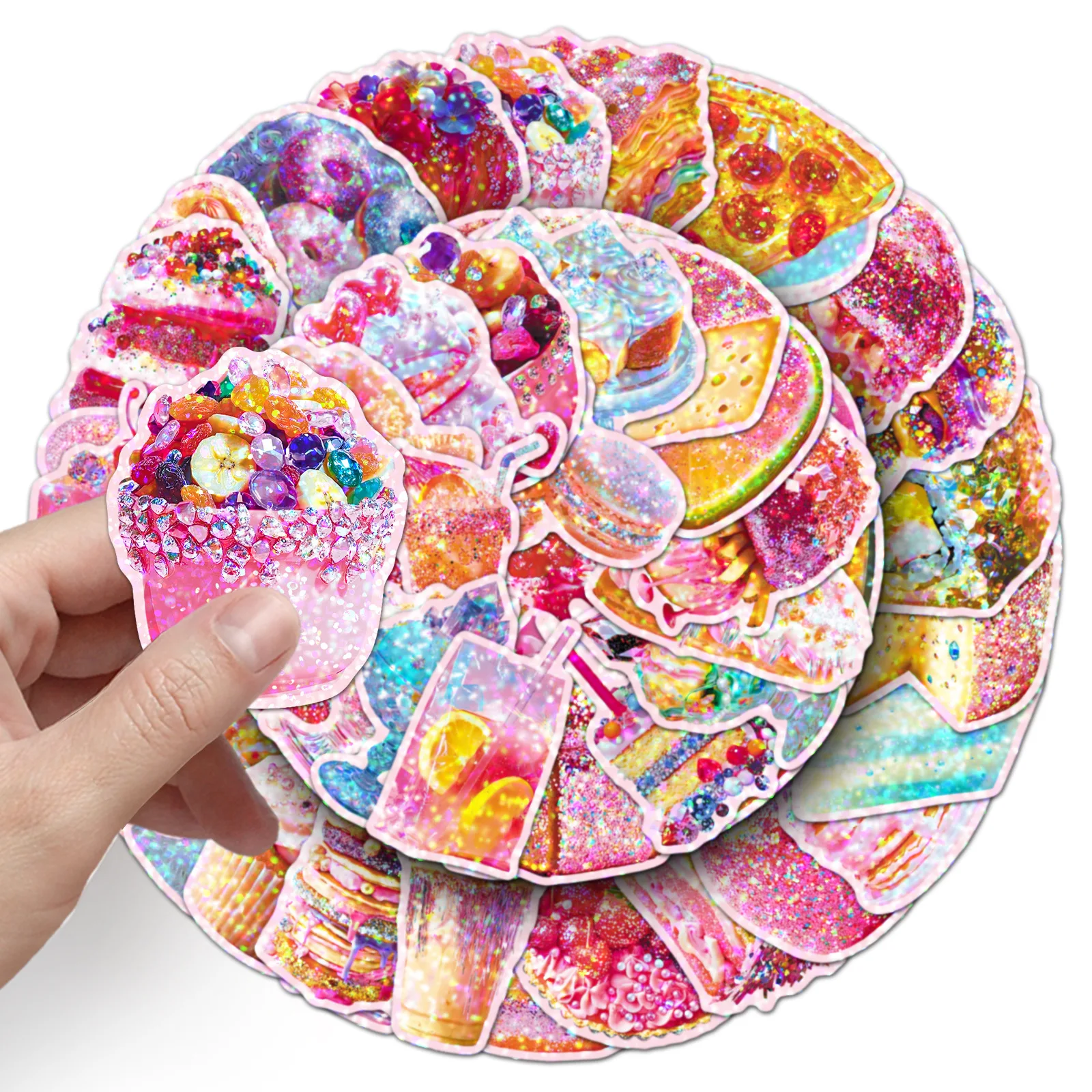 10/50PCS Laser Cake Dessert Stickers Cartoon Decoration Waterproof Sticker for Computer Notebook Stationery DIY Toys Secret
10/50PCS Laser Cake Dessert Stickers Cartoon Decoration Waterproof Sticker for Computer Notebook Stationery DIY Toys Secret