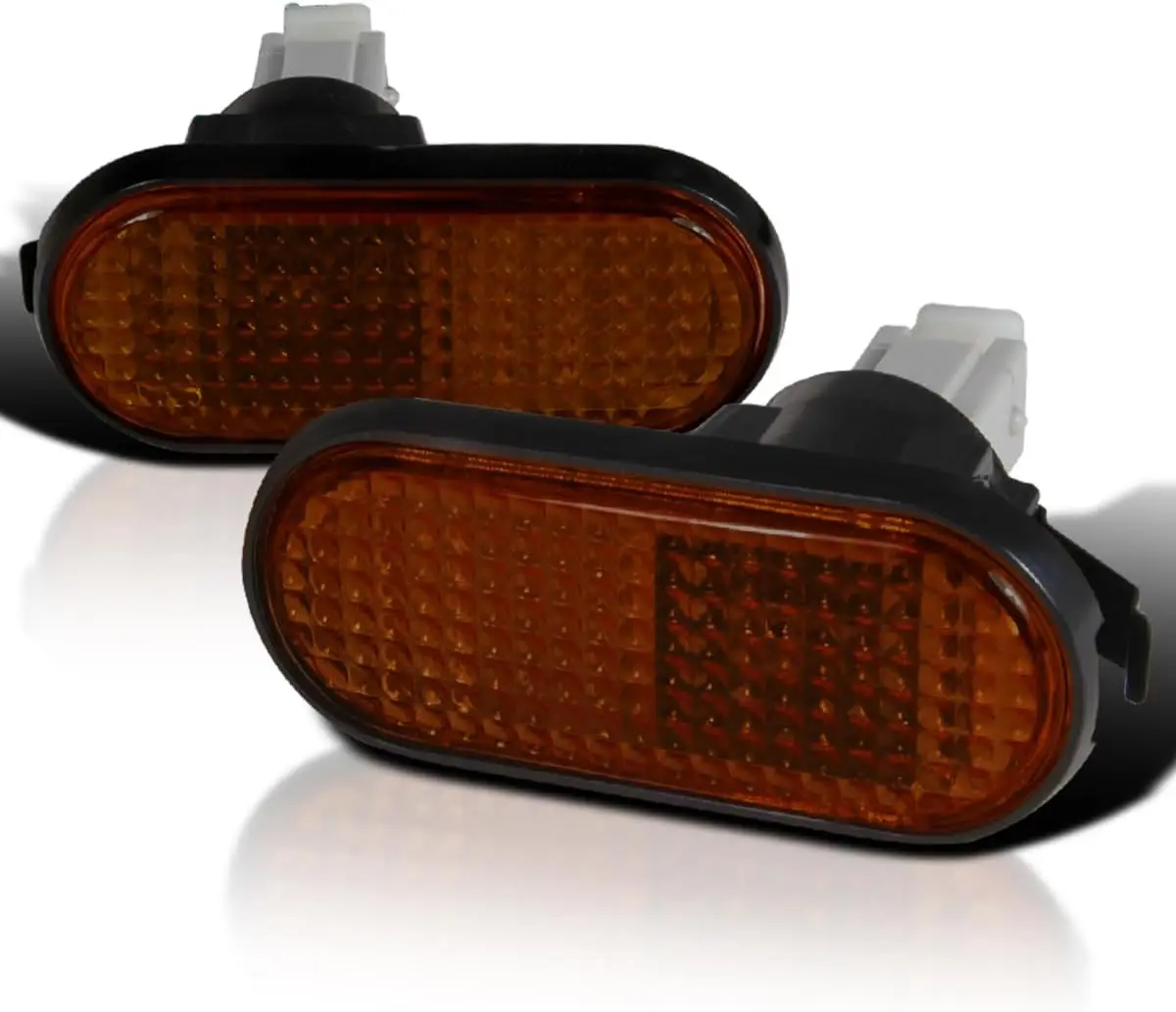 Smoke Amber Lens Front Side Marker Lights + Bulbs Compatible with 1992-1995 Honda Civic All Models EG L+R Pair Assembly
Smoke Amber Lens Front Side Marker Lights + Bulbs Compatible with 1992-1995 Honda Civic All Models EG L+R Pair Assembly