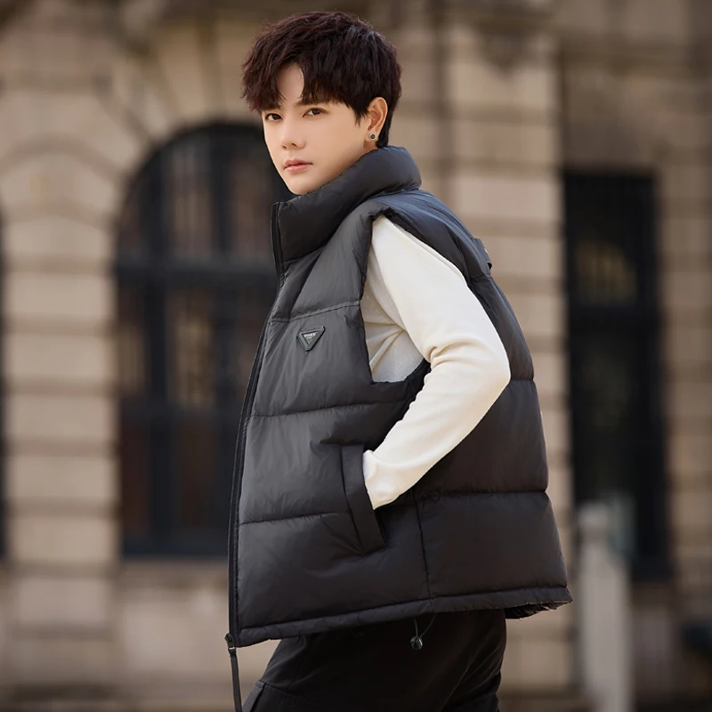 Premium Stand Collar down Vest Men's 2025 New Autumn Winter Lightweight Jaet Youth Casual Stand Fit Zipper Closure
Premium Stand Collar down Vest Men's 2025 New Autumn Winter Lightweight Jaet Youth Casual Stand Fit Zipper Closure