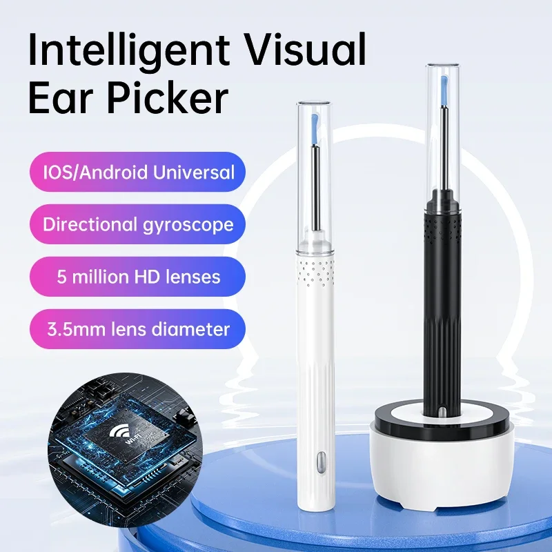 Smart Visual Ear Camera HD1080P 4.2MM WIFI Ear Pick Waterproof Ear Cleaner Endoscope Digital Ear Wax Removal Tool Ear Spoon Case
Smart Visual Ear Camera HD1080P 4.2MM WIFI Ear Pick Waterproof Ear Cleaner Endoscope Digital Ear Wax Removal Tool Ear Spoon Case