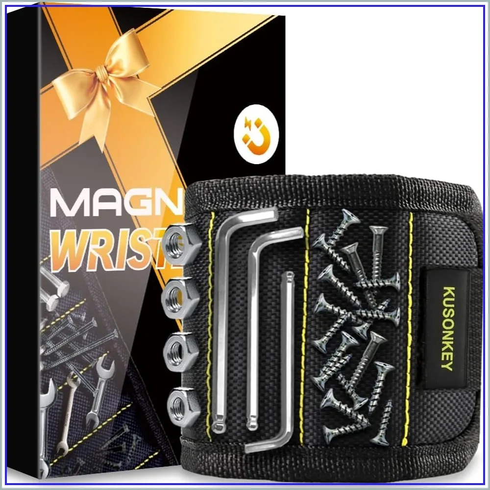 Magnetic Wristband Tool Gift for Dad, Husband, Son - Strong Screw Holder for DIY Projects
Magnetic Wristband Tool Gift for Dad, Husband, Son - Strong Screw Holder for DIY Projects