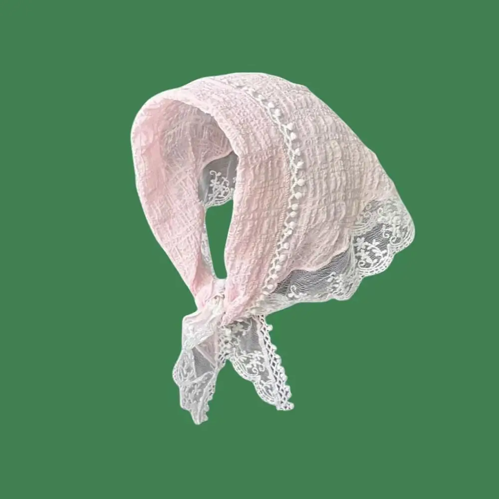 Fashion Lace Headscarf Triangular French Pastoral Style Headband Towel Fringe Sun Protection Headband Girls
Fashion Lace Headscarf Triangular French Pastoral Style Headband Towel Fringe Sun Protection Headband Girls