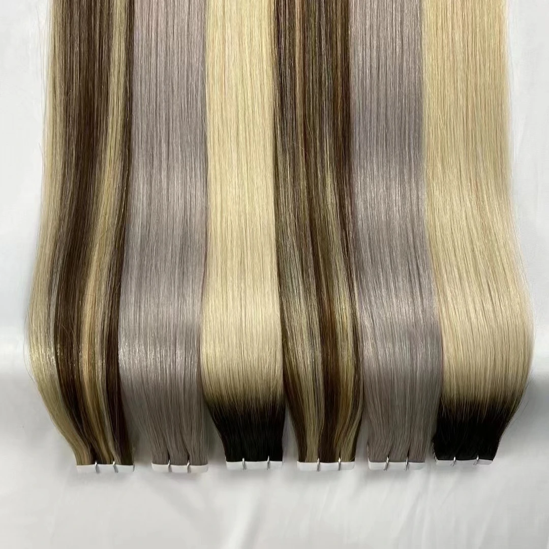 Настоящие волосы для наращивания, лента для наращивания волос, человеческие волосы, европейские прямые невидимые ленты Remy, клейкая лента с утком кожи, клей на
Настоящие волосы для наращивания, лента для наращивания волос, человеческие волосы, европейские прямые невидимые ленты Remy, клейкая лента с утком кожи, клей на