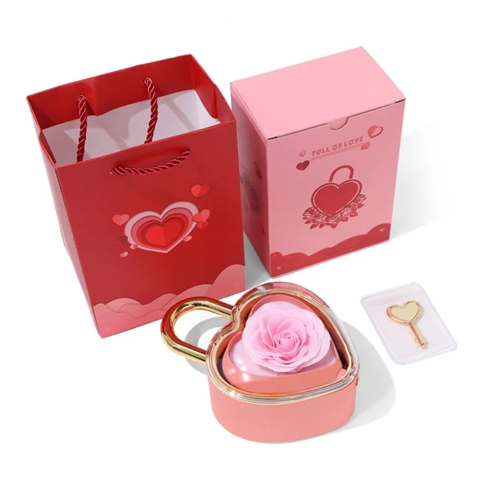 Rotation Heart-shaped Padlock Jewelry Box Luxury Soap Rose Flower Finger Ring Box Organizer Dustproof Valentine's Day Gift Box
Rotation Heart-shaped Padlock Jewelry Box Luxury Soap Rose Flower Finger Ring Box Organizer Dustproof Valentine's Day Gift Box