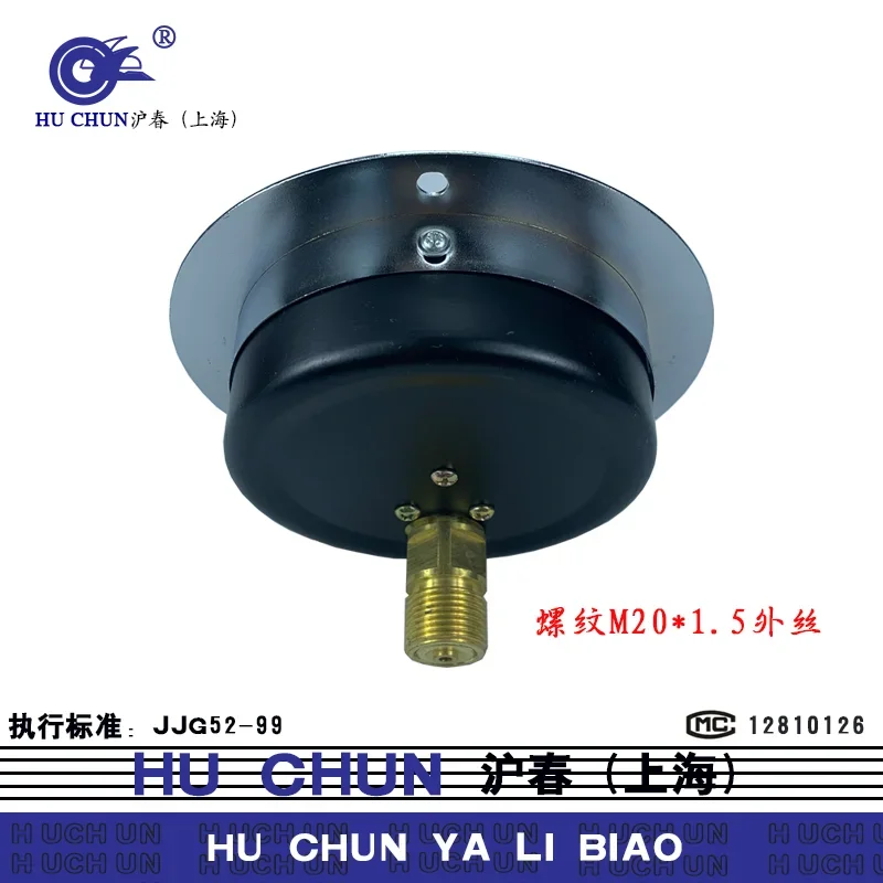 Air compressor storage tank pressure gauge Y100ZT axial edge horizontal installation with back thread 1.6MPa
Air compressor storage tank pressure gauge Y100ZT axial edge horizontal installation with back thread 1.6MPa