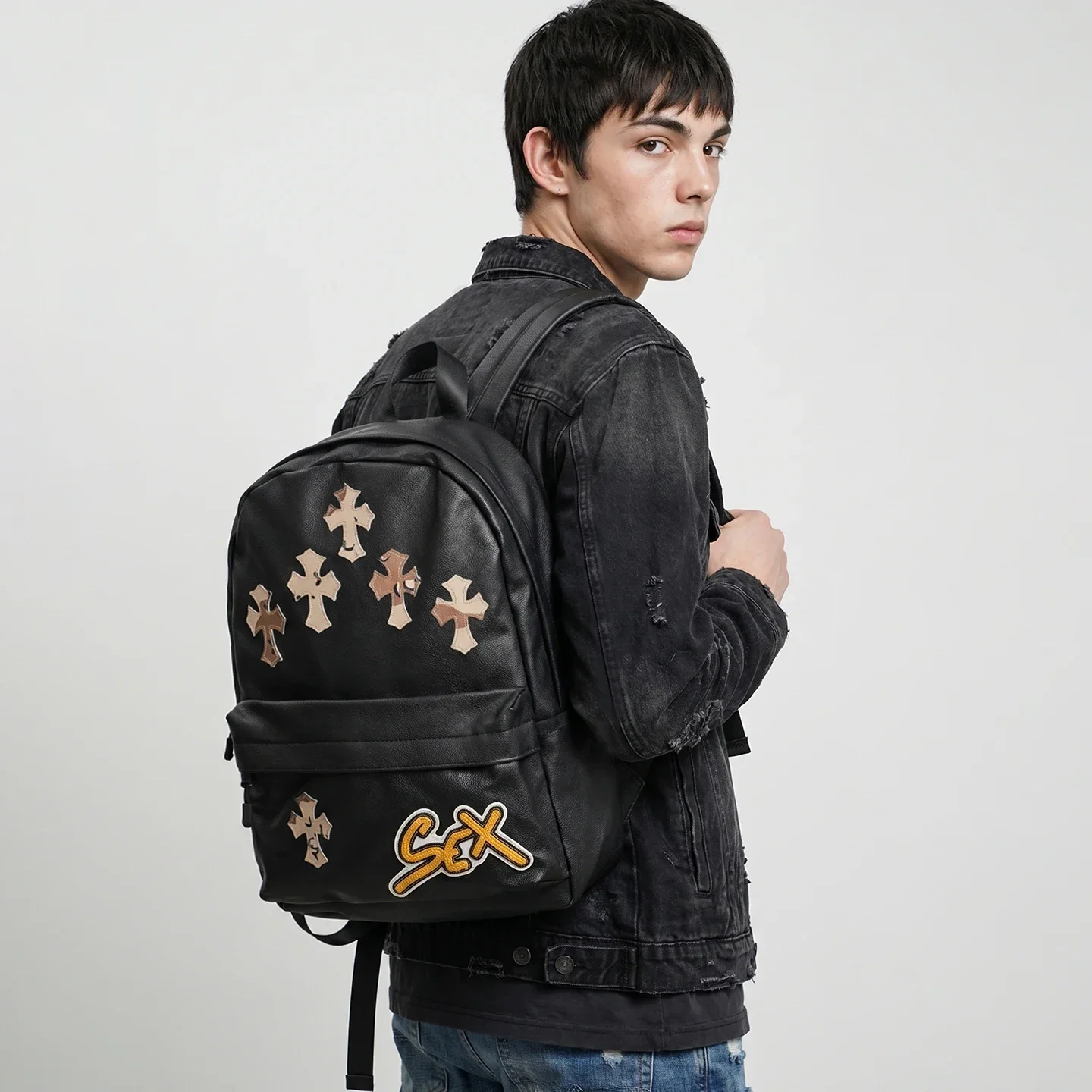Lightweight Backpack Unisex Y2K Style Cross Applique Backpack Casual Unique Novelty Daily Travel School Bag Men Women Daypack
Lightweight Backpack Unisex Y2K Style Cross Applique Backpack Casual Unique Novelty Daily Travel School Bag Men Women Daypack