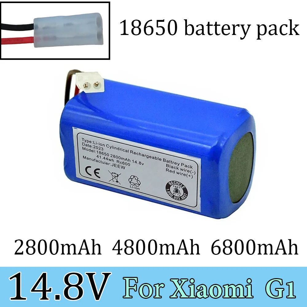 New 14.8v 2800mAh 18650 Li-ion Battery for Xiaomi G1 Vacuum-Mop Essential MJSTG1 Robot Vacuum Cleaner Batteries
New 14.8v 2800mAh 18650 Li-ion Battery for Xiaomi G1 Vacuum-Mop Essential MJSTG1 Robot Vacuum Cleaner Batteries