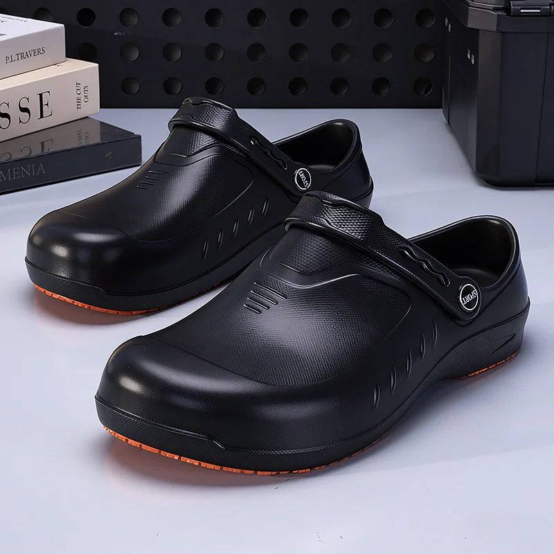 Mens Chef Shoes Anti-slip Kitchen Dining Waterproof Oil-resistant Spring Autumn Anti-static Surgical Cap Toe Slippers rain boots
Mens Chef Shoes Anti-slip Kitchen Dining Waterproof Oil-resistant Spring Autumn Anti-static Surgical Cap Toe Slippers rain boots