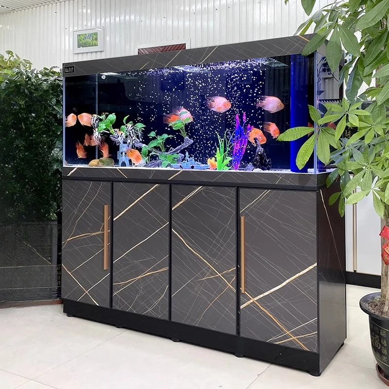 Nordic Luxury Fish Tank Cabinet Living Room Large Ultra-white Glass Waterless Maintenance Aquarium Partition Furniture FYFT
Nordic Luxury Fish Tank Cabinet Living Room Large Ultra-white Glass Waterless Maintenance Aquarium Partition Furniture FYFT