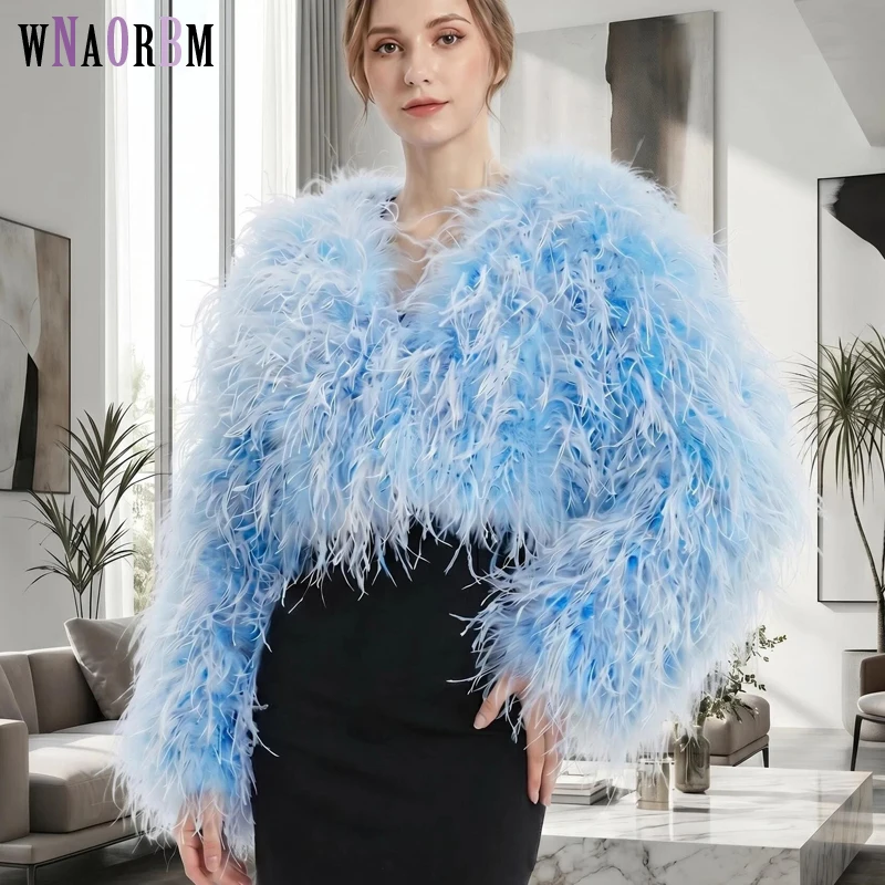 Latest design 100% ostrich feather women's coat, loose fit, long sleeves, ostrich feather coat casual jacket jacket
Latest design 100% ostrich feather women's coat, loose fit, long sleeves, ostrich feather coat casual jacket jacket