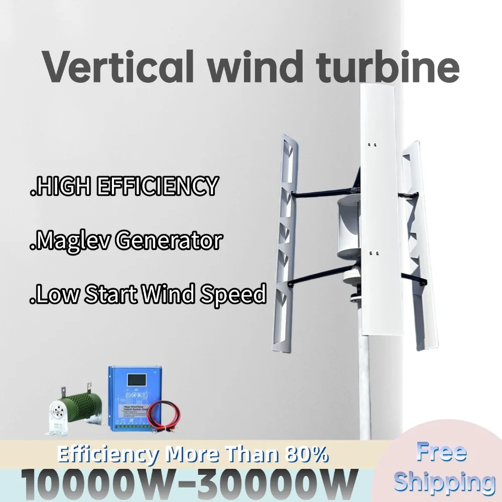 20KW Vertical Axis Wind Energy Turbine With Hybrid Off Grid Renewable Energy System 12V 24V 48V Power Generation High Efficiency
20KW Vertical Axis Wind Energy Turbine With Hybrid Off Grid Renewable Energy System 12V 24V 48V Power Generation High Efficiency