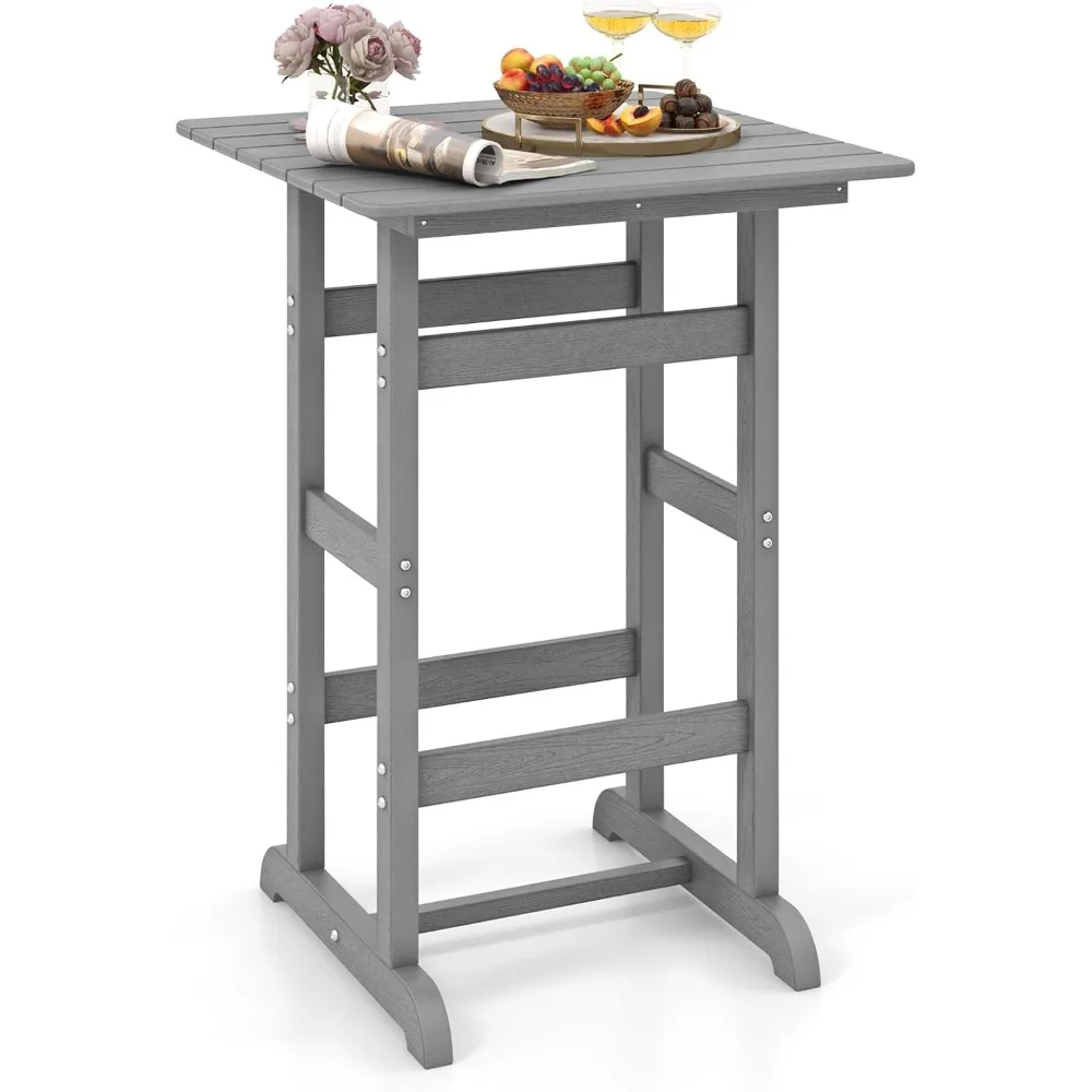 42" Height Outdoor Tall Bar Table, HDPE Square Pub Tables with Wood Grains, High Top, Cocktail Bistro Table for Adirondack Chai
42" Height Outdoor Tall Bar Table, HDPE Square Pub Tables with Wood Grains, High Top, Cocktail Bistro Table for Adirondack Chai