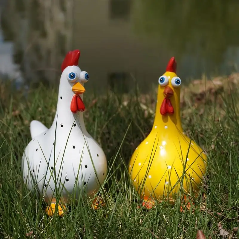 Cute Large-Eyed Polka Dot Rooster Resin Figurine Chicken Statue Indoor Outdoor Garden Decor Creative Ornament Festival Gifts
Cute Large-Eyed Polka Dot Rooster Resin Figurine Chicken Statue Indoor Outdoor Garden Decor Creative Ornament Festival Gifts