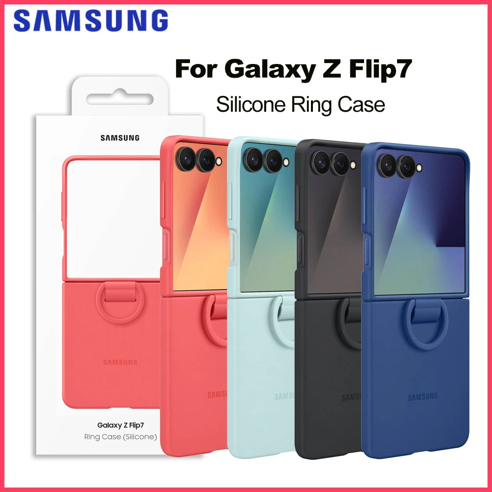 Оригинальный силиконовый чехол-кольцо Samsung Galaxy Z Flip7 со встроенным кольцом для Galaxy Z Flip 7, силиконовый защитный чехол EF-PF766
Оригинальный силиконовый чехол-кольцо Samsung Galaxy Z Flip7 со встроенным кольцом для Galaxy Z Flip 7, силиконовый защитный чехол EF-PF766