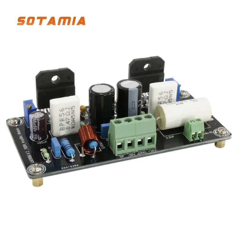 SOTAMIA LM3886 Power Amplifier Audio Board 100W Parallel Mono Sound Amplificador Class AB Speaker Ampliifer Home Theater DIY
SOTAMIA LM3886 Power Amplifier Audio Board 100W Parallel Mono Sound Amplificador Class AB Speaker Ampliifer Home Theater DIY