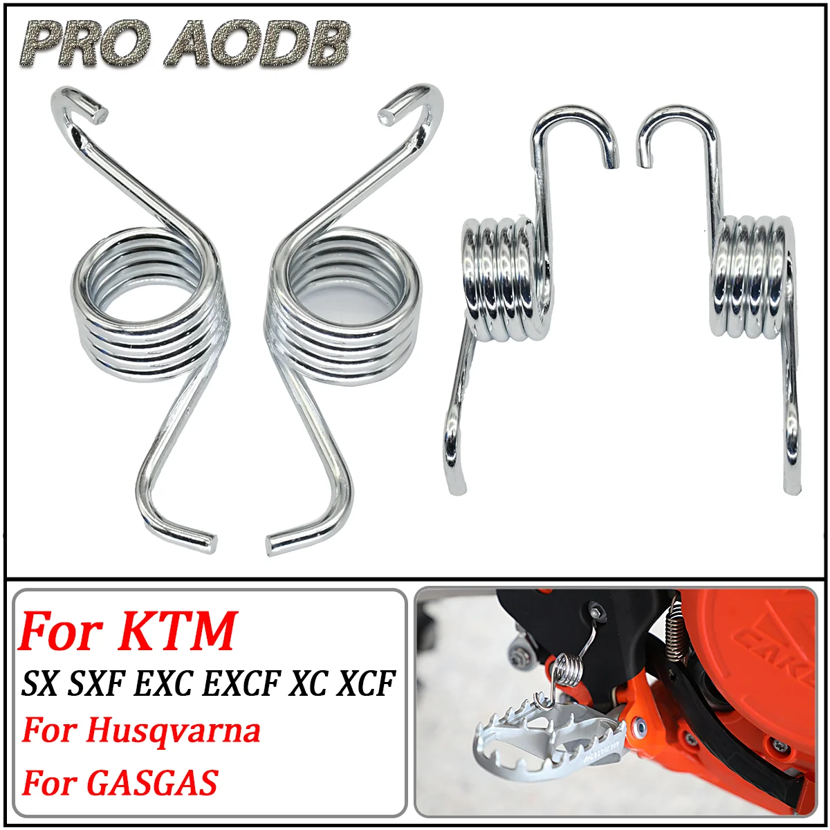For Husqvarna TC FC FE TE 125-500 Universal Foot Rest Footpegs Pedals Spring For KTM EXC EXCF XC XCF XCW XCFW SX SXF 1998-2023
For Husqvarna TC FC FE TE 125-500 Universal Foot Rest Footpegs Pedals Spring For KTM EXC EXCF XC XCF XCW XCFW SX SXF 1998-2023