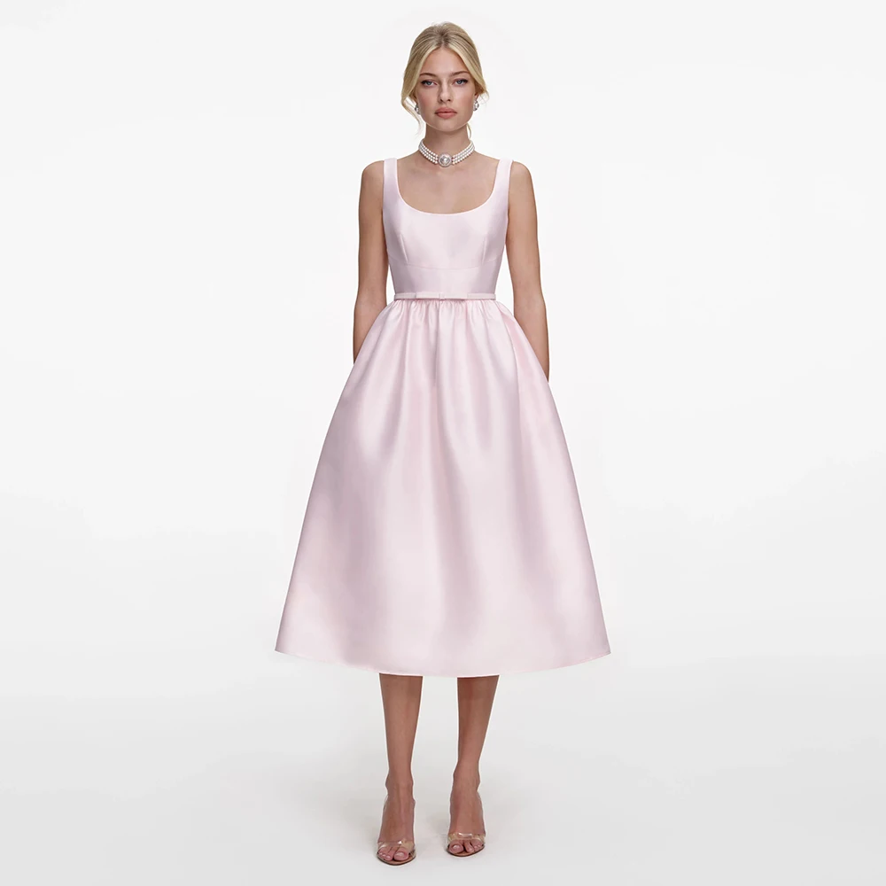 Customized Simple Cocktail Dress Pink Satin Tank A Line Midi Cocktail Gowns for Women Tea Length Sleeveless Belt Party Dresses
Customized Simple Cocktail Dress Pink Satin Tank A Line Midi Cocktail Gowns for Women Tea Length Sleeveless Belt Party Dresses