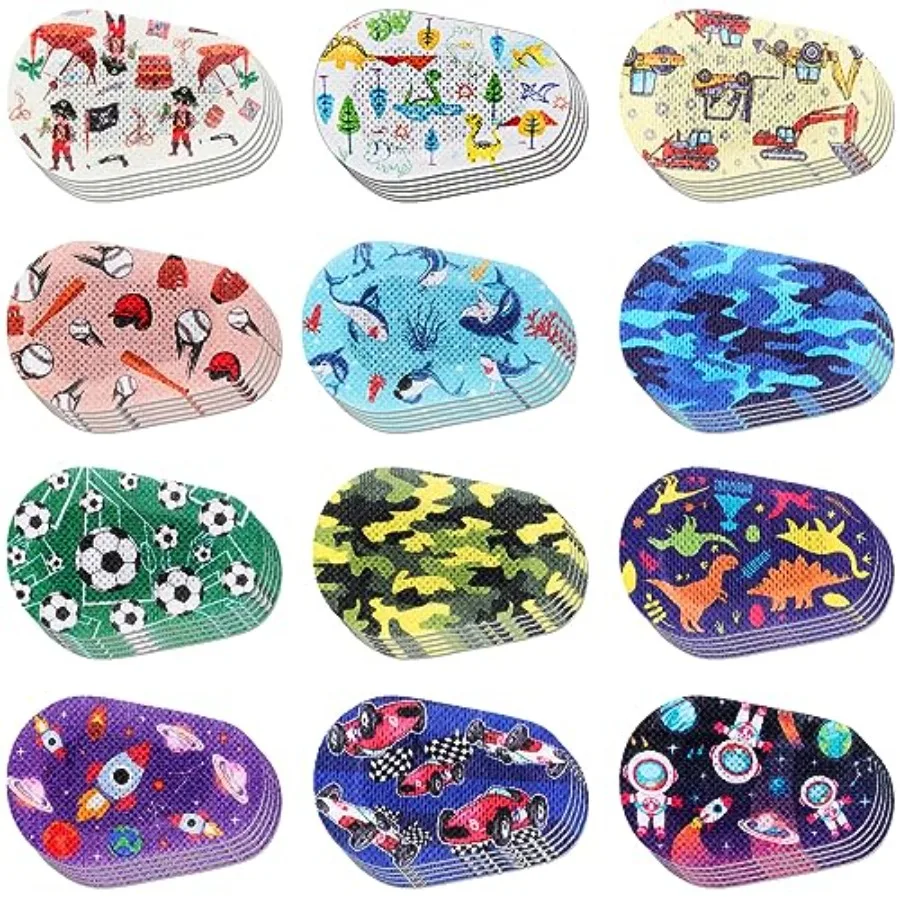 60 Pcs Adhesive Eye Patches for Boys, 12 Styles Eye Patches Cute Boys Toddler Patch Bandages
60 Pcs Adhesive Eye Patches for Boys, 12 Styles Eye Patches Cute Boys Toddler Patch Bandages
