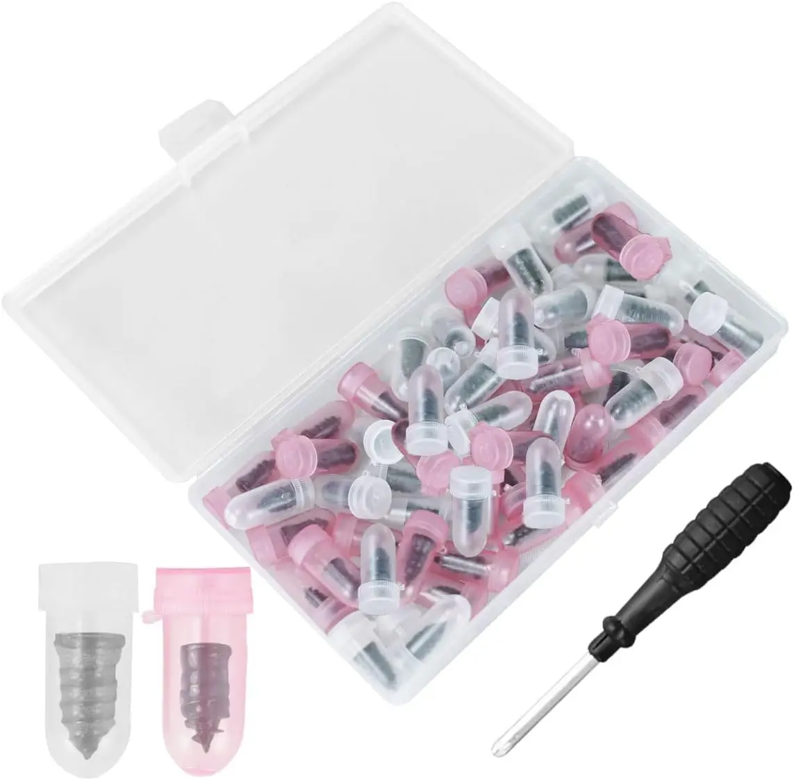 Tire Plugs Nails Screw in Tire Repair Screws Kit with Screwdriver 2 Size
Tire Plugs Nails Screw in Tire Repair Screws Kit with Screwdriver 2 Size