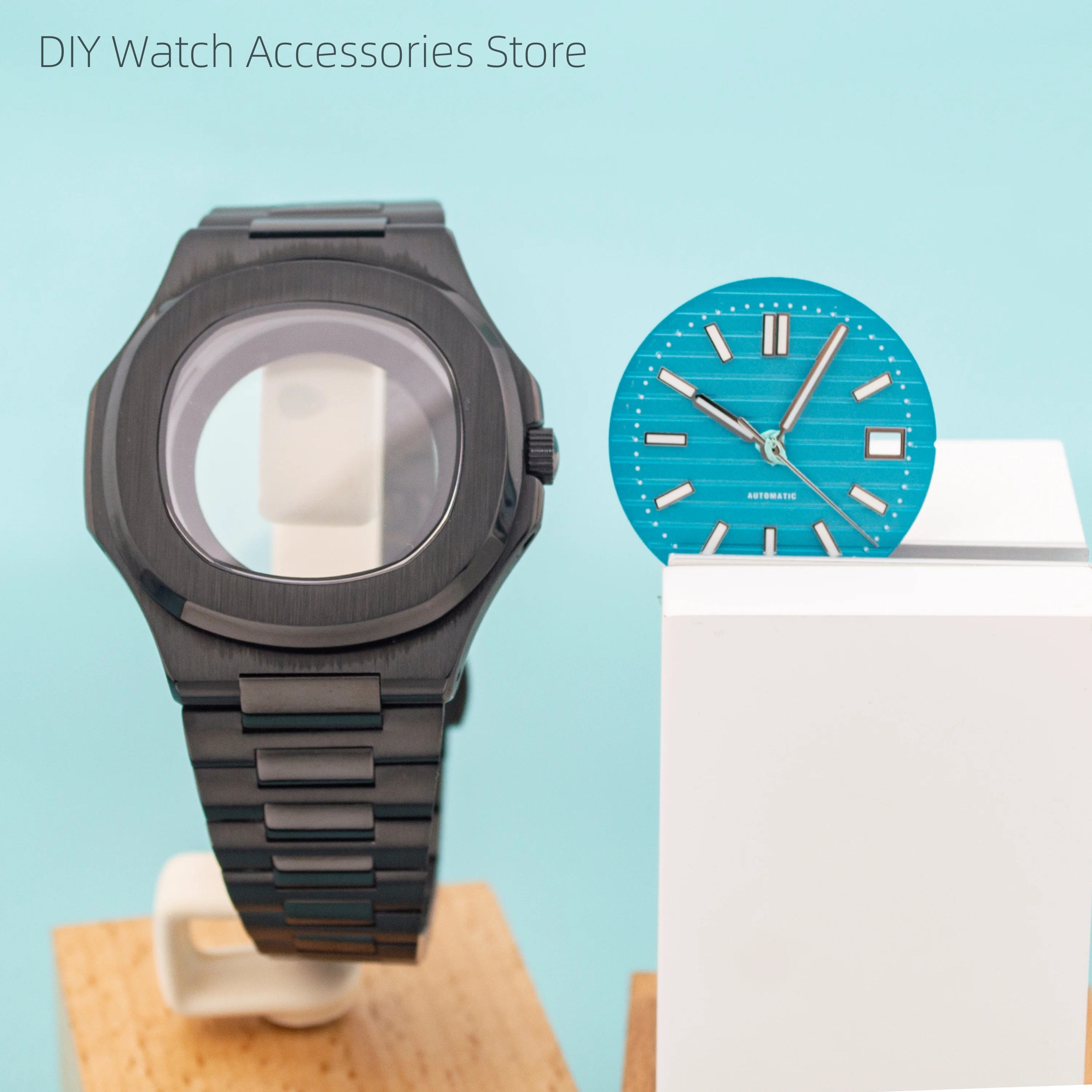 NH35 Watch Cases 316L Stainless Steel Watchcase Strap 30.5mm Dial Luminous Hands Parts for Nautilus fit NH35 Automatic Movement
NH35 Watch Cases 316L Stainless Steel Watchcase Strap 30.5mm Dial Luminous Hands Parts for Nautilus fit NH35 Automatic Movement