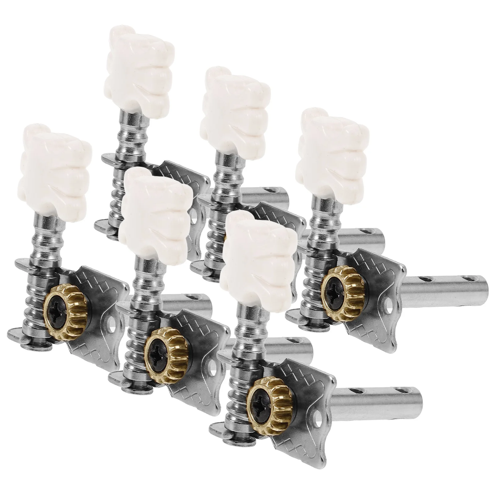 6pcs String Pegs Acoustic Guitar Classical Tuning Knobs Ukelele Key Accessories Machines White Flower Dual Hole Steel Post
6pcs String Pegs Acoustic Guitar Classical Tuning Knobs Ukelele Key Accessories Machines White Flower Dual Hole Steel Post