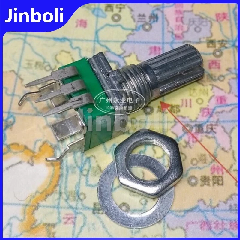 2 шт. RK097 одиночный вертикальный B5K B502 герметичные BentPins потенциометр громкости цветочный вал длина 15 мм ручка 3Pin
2 шт. RK097 одиночный вертикальный B5K B502 герметичные BentPins потенциометр громкости цветочный вал длина 15 мм ручка 3Pin