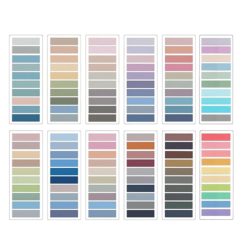 2400 PCS Sticky Tabs,120 Colors Writable Sticky Note Tabs For Binders, Annotation Tabs, Page Markers, Classify Files
2400 PCS Sticky Tabs,120 Colors Writable Sticky Note Tabs For Binders, Annotation Tabs, Page Markers, Classify Files