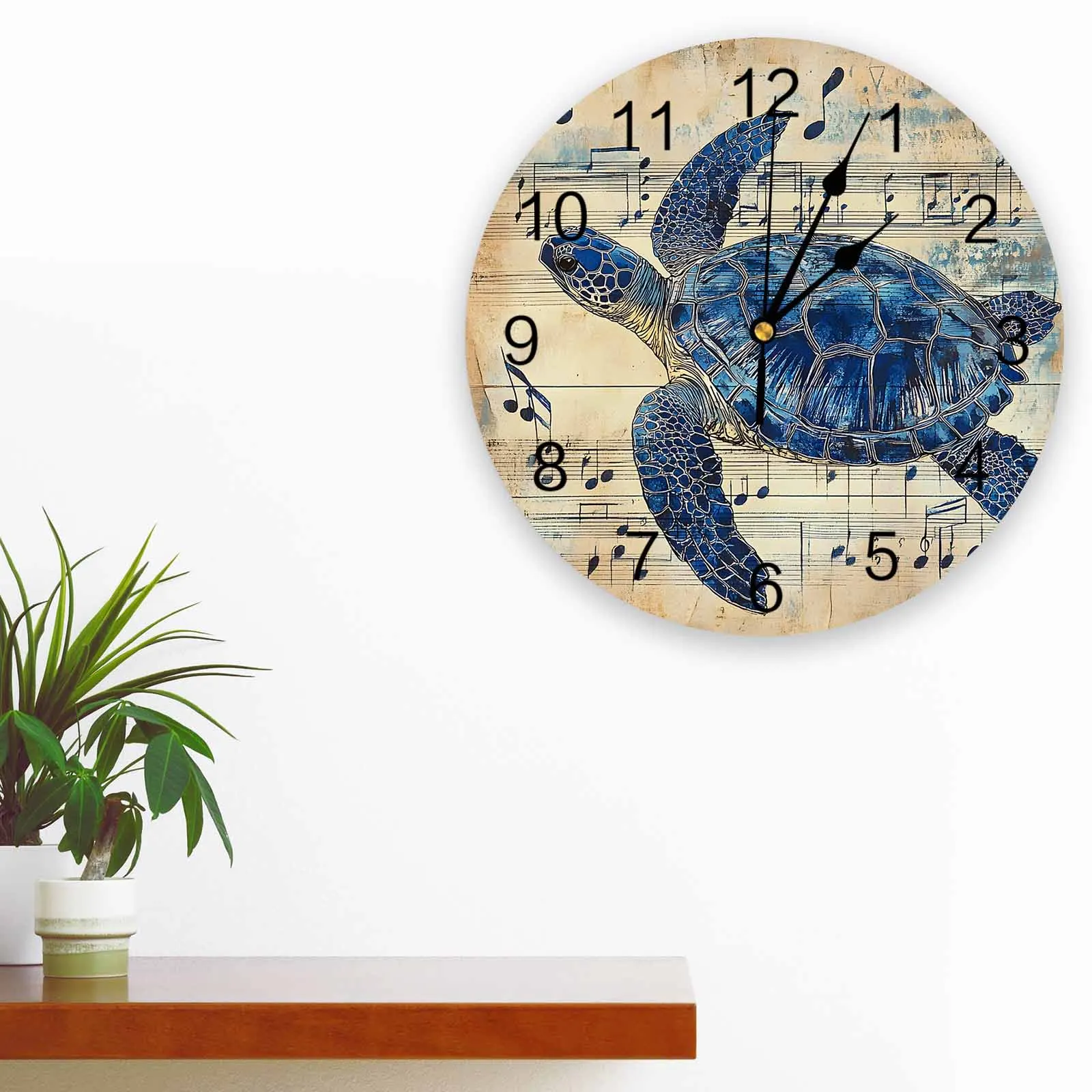 Turtle Sheet Music Wall Clock Large Modern Kitchen Dinning Round Clocks Bedroom Silent Hanging Watch
Turtle Sheet Music Wall Clock Large Modern Kitchen Dinning Round Clocks Bedroom Silent Hanging Watch