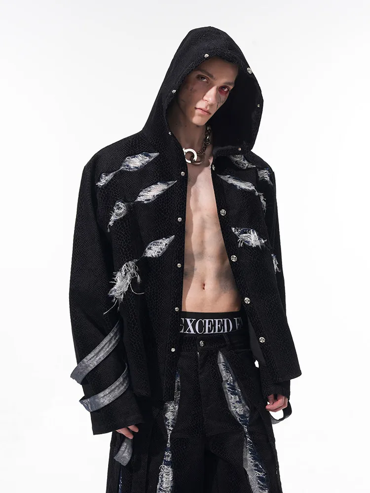 Men's Snake Skin Print Hoodie Jacket Spring Summer Back Bat Sash Trendy Breakthrough Brand START EXCEED END Casual Style
Men's Snake Skin Print Hoodie Jacket Spring Summer Back Bat Sash Trendy Breakthrough Brand START EXCEED END Casual Style