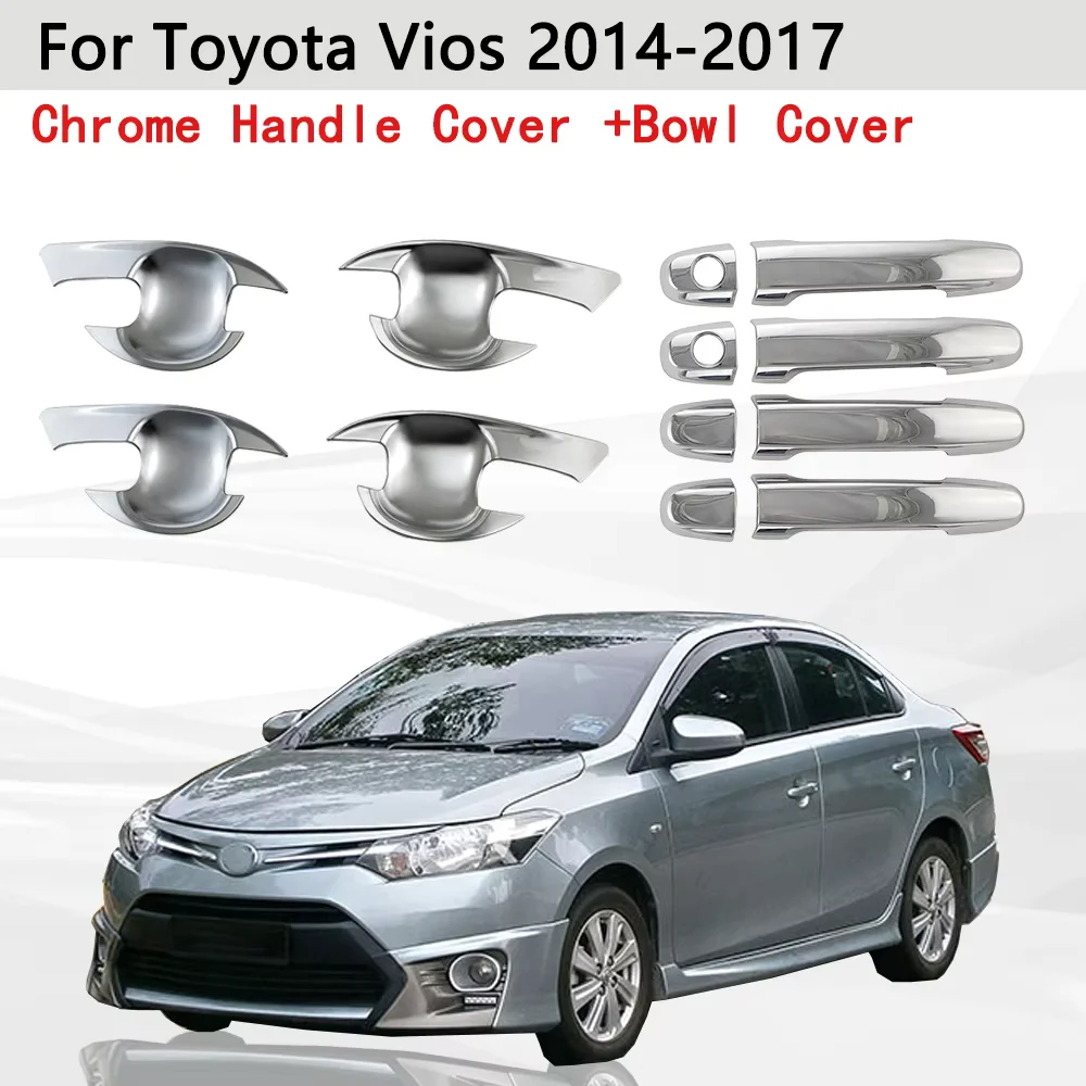 For Toyota Vios 2014 2015 2016 2017 Chrome Door Handle Cover and Bowl Covers Decor Trim Sticker Styling Auto Accessories
For Toyota Vios 2014 2015 2016 2017 Chrome Door Handle Cover and Bowl Covers Decor Trim Sticker Styling Auto Accessories