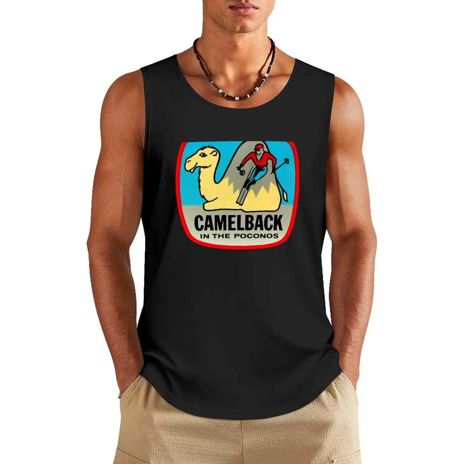 Camelback in the Poconos Vintage Travel Decal Tank Top Men's summer clothes 2025 t-shirt gym man male top gym
Camelback in the Poconos Vintage Travel Decal Tank Top Men's summer clothes 2025 t-shirt gym man male top gym