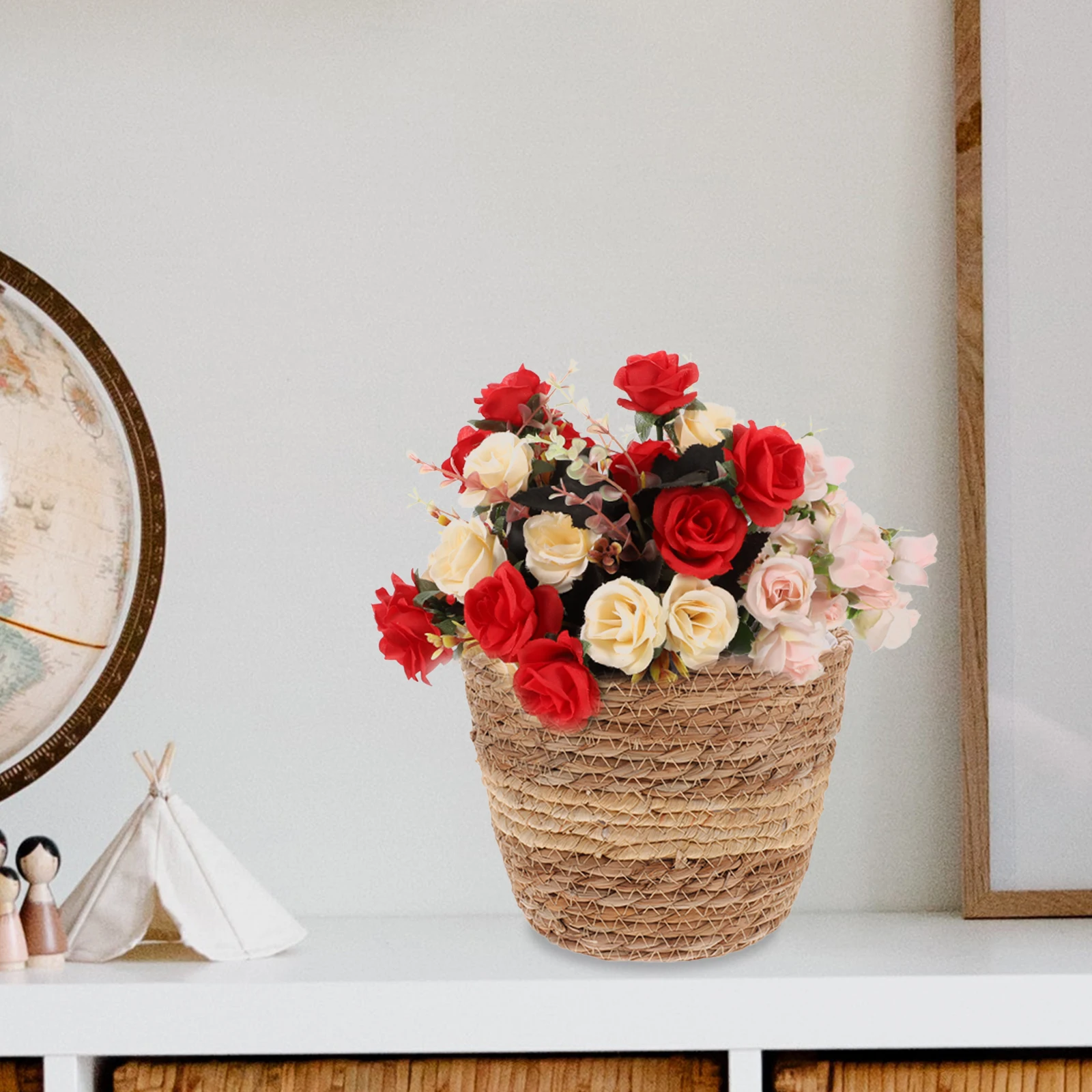 Woven Flower Pot Cattail Grass Plant Basket Indoor Pe Film Pots Compact Lightweight Storage Basket Wedding
Woven Flower Pot Cattail Grass Plant Basket Indoor Pe Film Pots Compact Lightweight Storage Basket Wedding