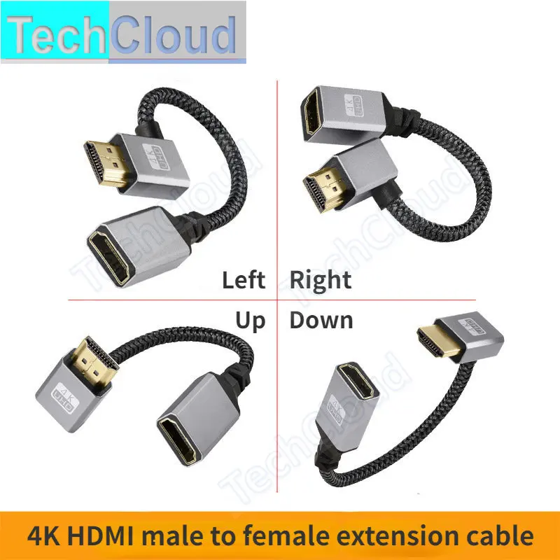 HDMI Extension Short Cable 4k Male to Female Angle Cable Extension Hdmi Extender Cord 15cm for High definition display hot swap
HDMI Extension Short Cable 4k Male to Female Angle Cable Extension Hdmi Extender Cord 15cm for High definition display hot swap