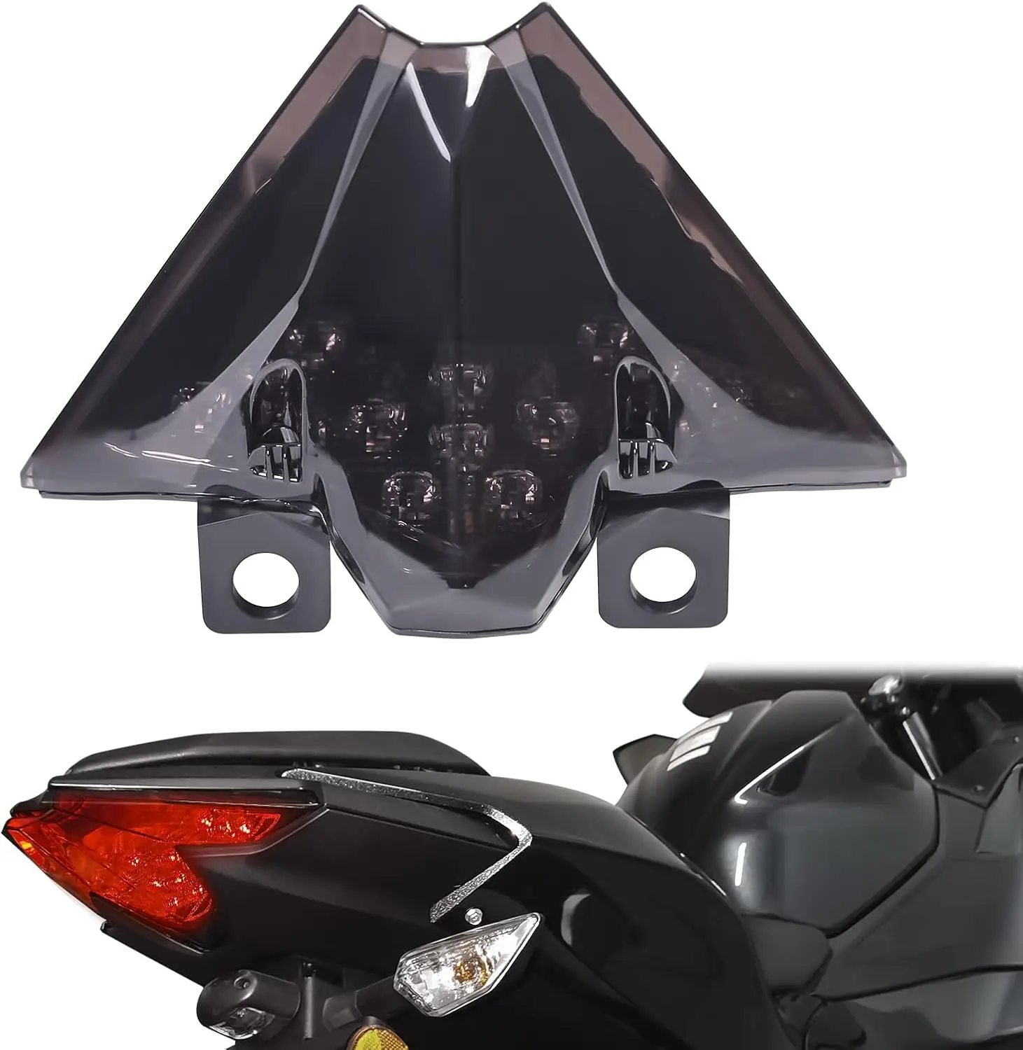 Tail Light for Ninja 500 Z500, Motocycle LED Integrated Brake Tail Light Running Light Rear Lamp for Kawasaki Ninja 500,Z500 202
Tail Light for Ninja 500 Z500, Motocycle LED Integrated Brake Tail Light Running Light Rear Lamp for Kawasaki Ninja 500,Z500 202