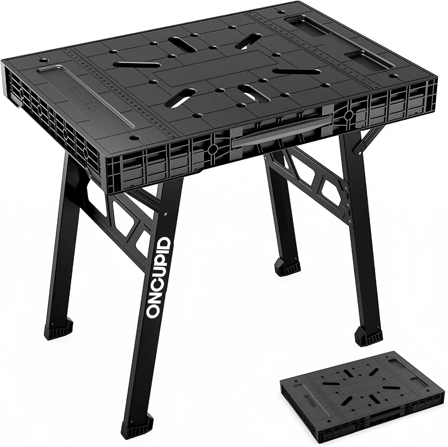 Folding Work Table with Quick Setup, Portable Workbench for Garage and Workshop, 34" x 25" x 31", Black
Folding Work Table with Quick Setup, Portable Workbench for Garage and Workshop, 34" x 25" x 31", Black