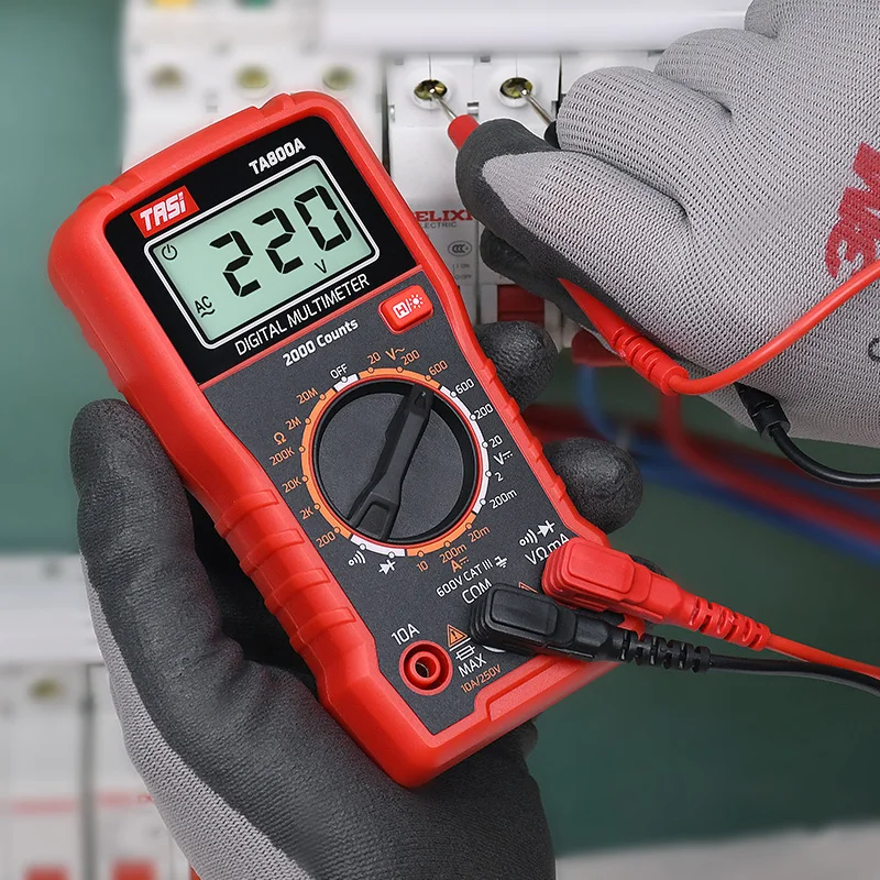 Digital Multimeter DC AC Voltage Current Ohm LCD Screen 2000 Counts Diode Data Hold Multimetro Tester
Digital Multimeter DC AC Voltage Current Ohm LCD Screen 2000 Counts Diode Data Hold Multimetro Tester