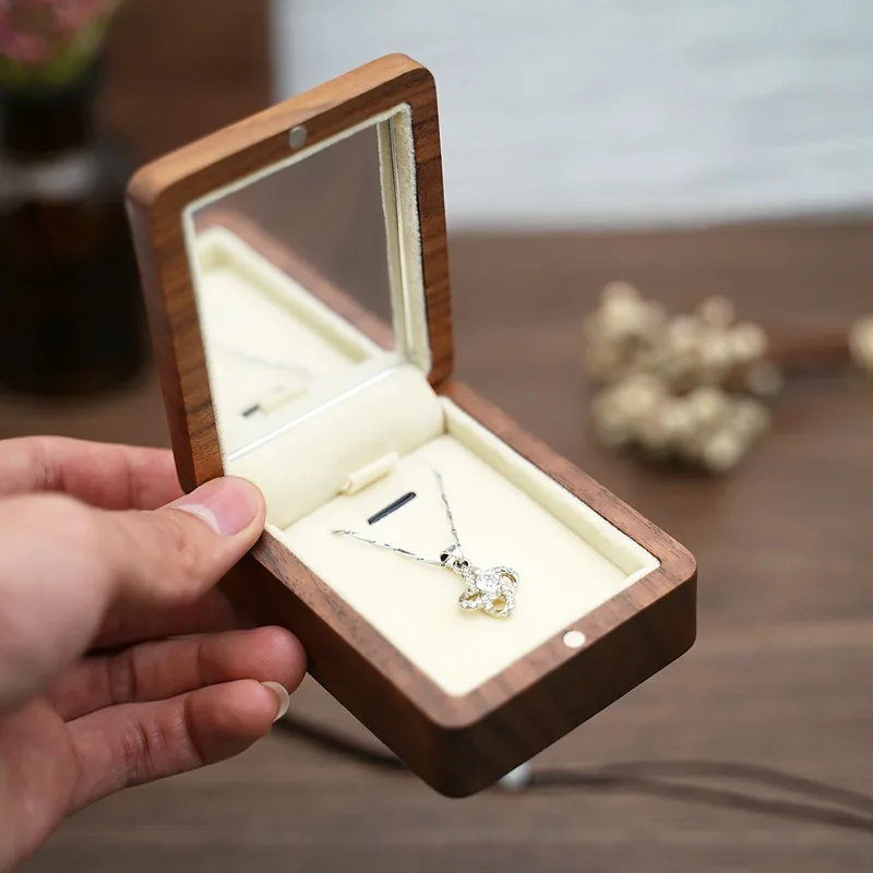 Wooden Jewelry Box Portable Necklace Pendant Storage Case Makeup Organizer Jewelry Display Box
Wooden Jewelry Box Portable Necklace Pendant Storage Case Makeup Organizer Jewelry Display Box