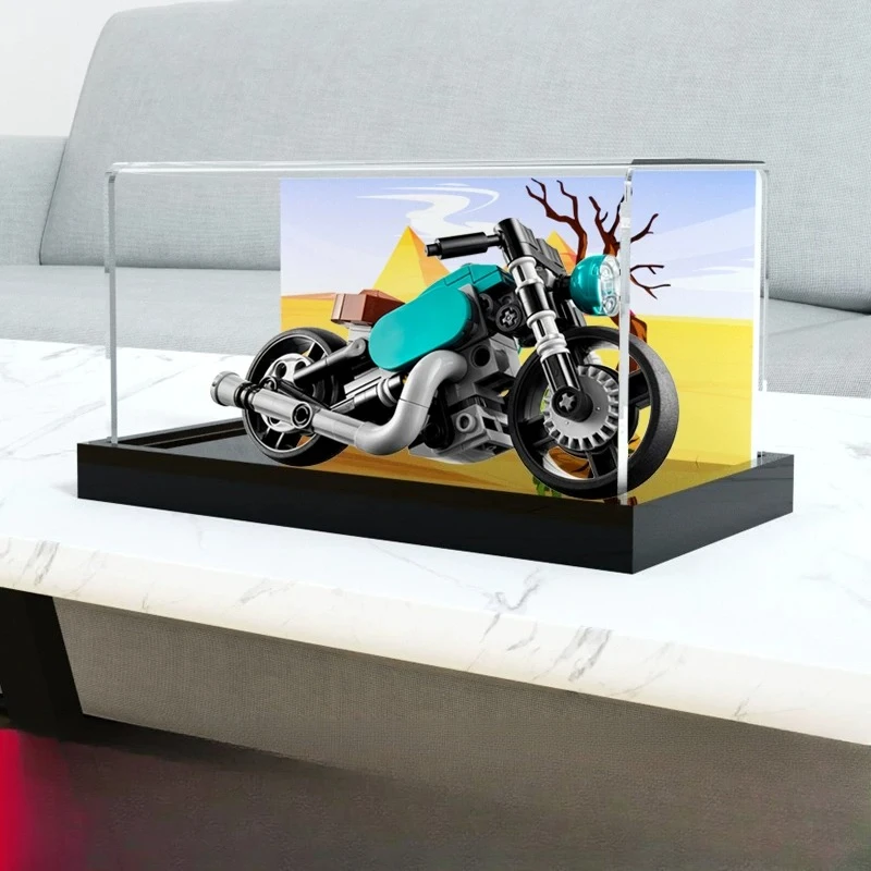 Acrylic Display Case for LEGO 31135 Vintage Motorcycle Building Block Model
Acrylic Display Case for LEGO 31135 Vintage Motorcycle Building Block Model