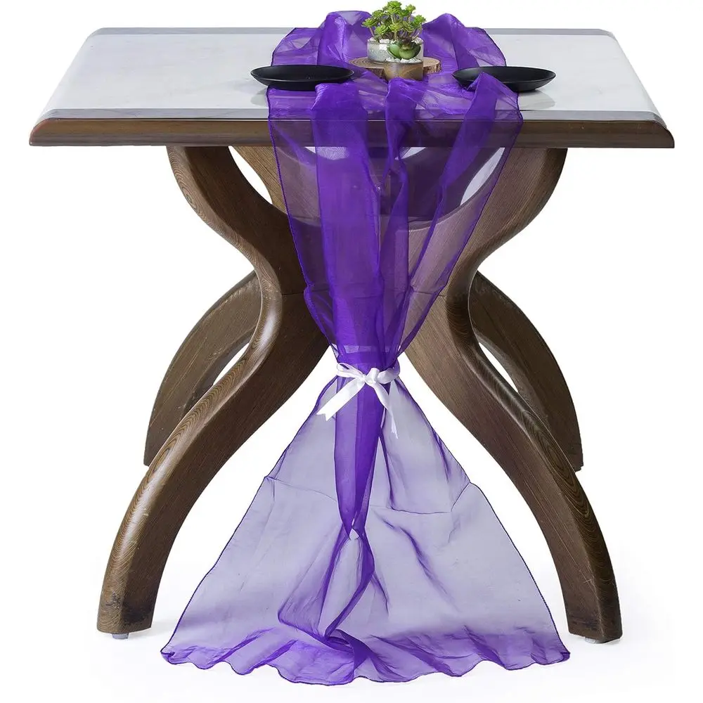 10 Pack 27 x 120 Long Sheer Organza Table Runners for Weddings, Banquets, Birthdays, and Engagements
10 Pack 27 x 120 Long Sheer Organza Table Runners for Weddings, Banquets, Birthdays, and Engagements