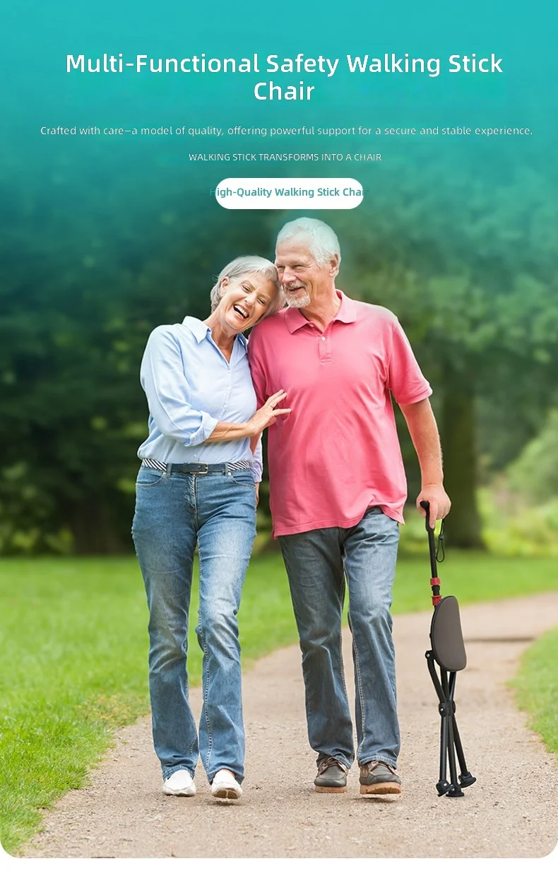 Folding Walking Stick with Seat for Elderly, Anti-Slip Rubber Tips, Lightweight Aluminum Alloy, Portable Hiking Cane,Walking Aid
Folding Walking Stick with Seat for Elderly, Anti-Slip Rubber Tips, Lightweight Aluminum Alloy, Portable Hiking Cane,Walking Aid