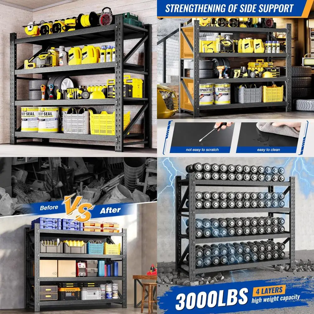 Сверхмощные регулируемые металлические полки для хранения вещей для гаража и промышленного использования, поддерживающие до 3000 фунтов, 48 Вт Shelvi промышленного класса
Сверхмощные регулируемые металлические полки для хранения вещей для гаража и промышленного использования, поддерживающие до 3000 фунтов, 48 Вт Shelvi промышленного класса