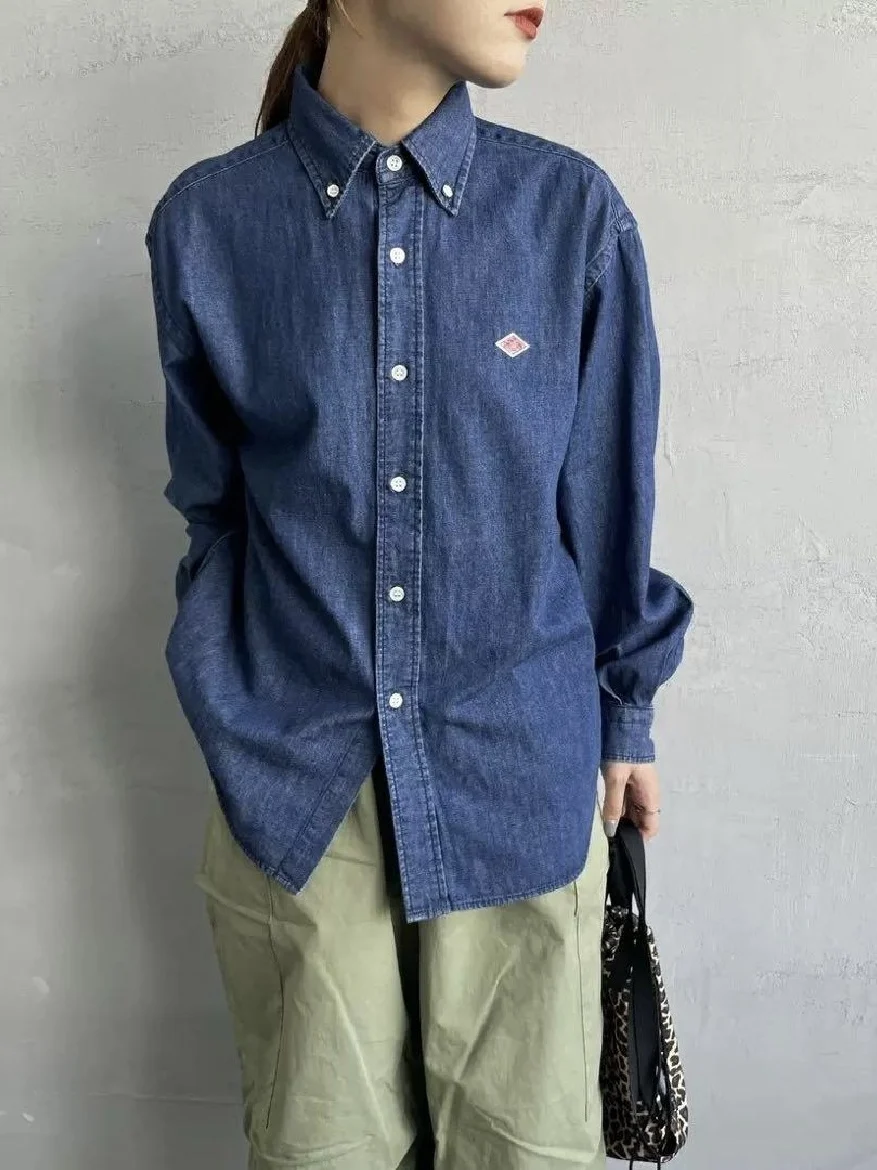 Spring 2026 Casual Cotton Long Sleeve Embroidered Denim Shirt Women's Loose Fit Button up Top Versatile Comfortable Fashion
Spring 2026 Casual Cotton Long Sleeve Embroidered Denim Shirt Women's Loose Fit Button up Top Versatile Comfortable Fashion