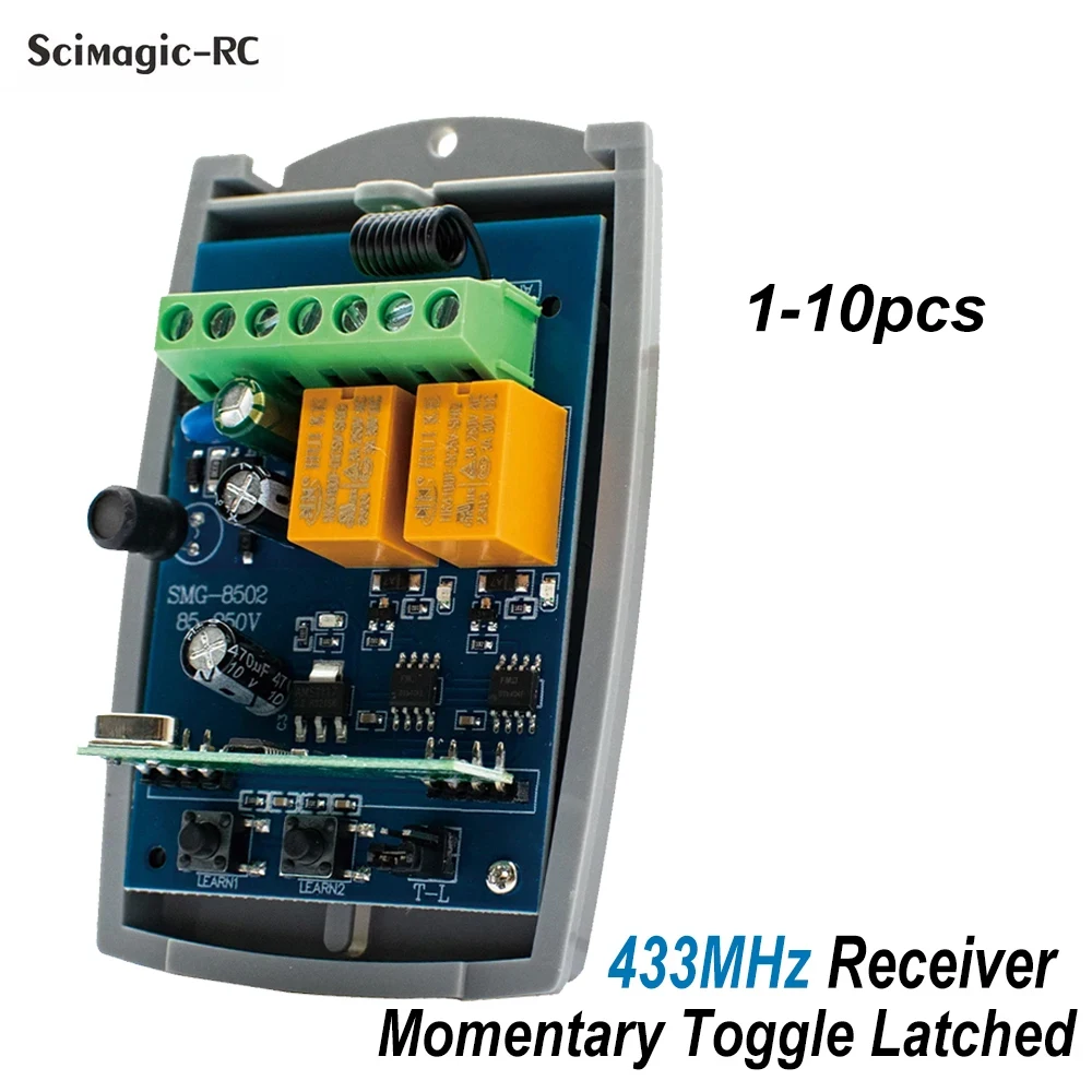 2CH 433 Universal Receiver for Garage Gate Door 433MHz 433.92mhz Transmitter 7-250V Controller Three Working Modes With Jumper
2CH 433 Universal Receiver for Garage Gate Door 433MHz 433.92mhz Transmitter 7-250V Controller Three Working Modes With Jumper