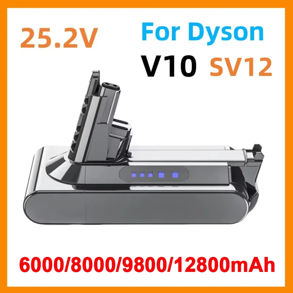 V10 Battery Replacement For Dyson 12800mAh 25.2V V10 Battery Compatible with for Dyson SV12 Animal V10 Absolute
V10 Battery Replacement For Dyson 12800mAh 25.2V V10 Battery Compatible with for Dyson SV12 Animal V10 Absolute