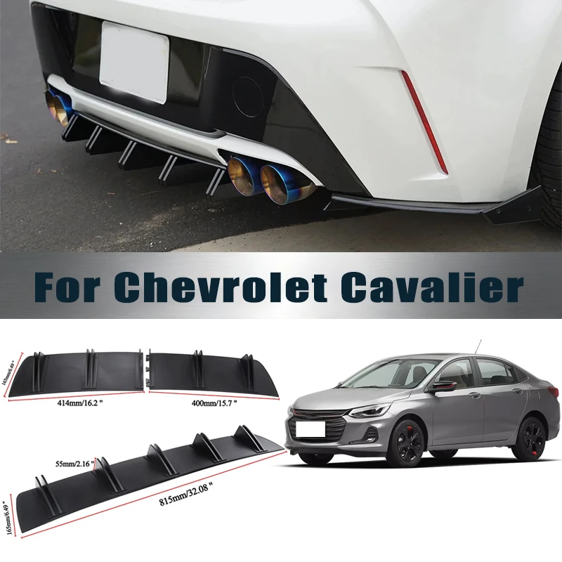 Rear Bumper Shark Fin Diffuser ABS Curved Aero Splitter Anti-Collision Chassis Protector For Chevrolet Cavalier Car Styling
Rear Bumper Shark Fin Diffuser ABS Curved Aero Splitter Anti-Collision Chassis Protector For Chevrolet Cavalier Car Styling