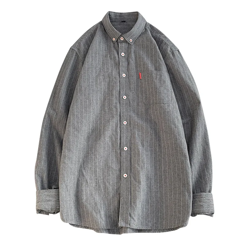 Autumn New Men's Fashion Trend Striped Shirt Men's Long-sleeved Korean Slim-fit Shirt
Autumn New Men's Fashion Trend Striped Shirt Men's Long-sleeved Korean Slim-fit Shirt