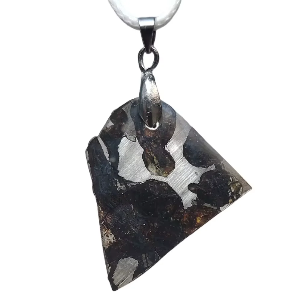 4.5g Brenham Olive Meteorite manual Pendant Olive Meteorite Natural Olive Meteorite Necklace Pendant Specimen Collection- TB46
4.5g Brenham Olive Meteorite manual Pendant Olive Meteorite Natural Olive Meteorite Necklace Pendant Specimen Collection- TB46